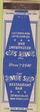 Matchbook Cover - Jumble Shop Restaurant New York City