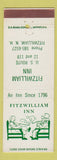 Matchbook Cover - Fitzwilliam Inn NH DD Bean
