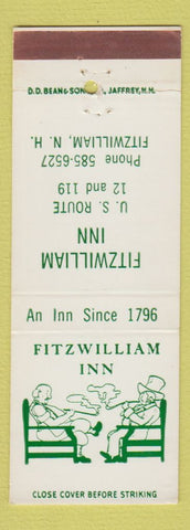 Matchbook Cover - Fitzwilliam Inn NH DD Bean