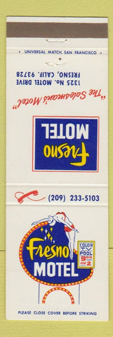 Matchbook Cover - Fresno Motel CA girlie