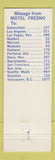 Matchbook Cover - Fresno Motel CA girlie