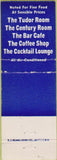 Matchbook Cover - Hotel Commodore New York City