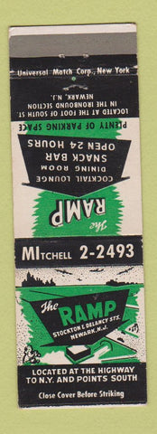 Matchbook Cover - The Ramp Newark NJ