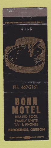 Matchbook Cover - Bonn Motel Brookings OR