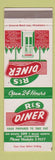 Matchbook Cover - R&S Diner Line Lexington PA