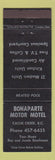 Matchbook Cover - Bonaparte Motor Motel Cache Creek BC