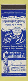Matchbook Cover - Hotel Continental Cambridge MA