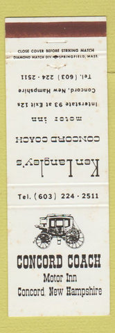 Matchbook Cover - Concord Coach Motor Inn Concord NH