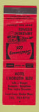 Matchbook Cover - Hotel L'Horizon Bleu Sacre Coeur Rocher Blanc QC