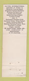 Matchbook Cover - En Plein Ciel Brussels Belgium