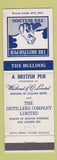 Matchbook Cover - The British Pub Bulldog Canada