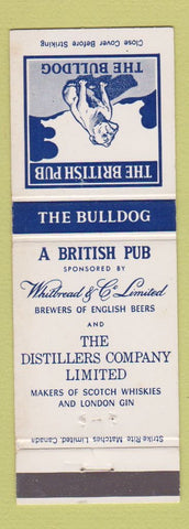 Matchbook Cover - The British Pub Bulldog Canada