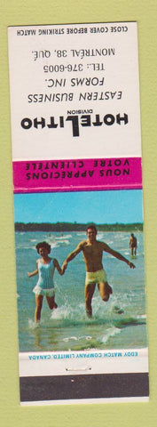 Matchbook Cover - Hotel Litho Eastern Business Forms Montreal QC WEAR