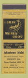 Matchbook Cover - Johnstown Motel Prescott ON WEAR