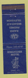 Matchbook Cover - Kingfisher Motel Digby NS