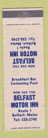 Matchbook Cover - Belfast Motor Inn Belfast ME