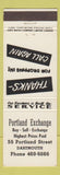 Matchbook Cover - Portland Exchange Dartmouth NS