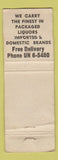 Matchbook Cover - Happy Landing Cocktail Lounge Miami Beach FL WORN