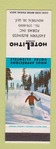 Matchbook Cover - Hotel Litho Eastern Business Forms Montreal QC
