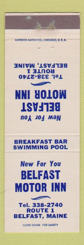 Matchbook Cover - Belfast Motor Inn Belfast ME