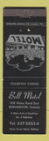 Matchbook Cover - Bell Motel Burlington ON