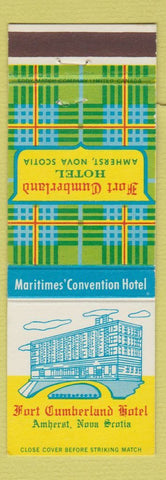 Matchbook Cover - Fort Cumberland Hotel Amherst NS