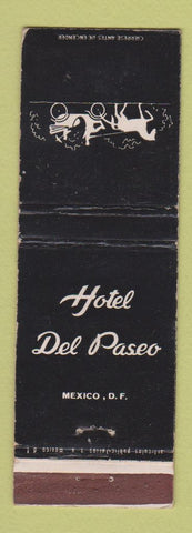 Matchbook Cover - Hotel Del Paseo Mexico