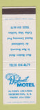 Matchbook Cover - Diplomat Motel Fredericton NB