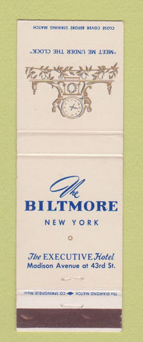 Matchbook Cover - Biltmore Hotel New York City