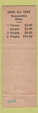 Matchbook Cover - Crystal Cabins Corning NY