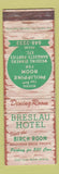 Matchbook Cover - Breslau Hotel ON