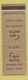 Matchbook Cover - Copa Motel Emporia KS