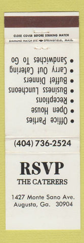 Matchbook Cover - RSVP Caterers August GA