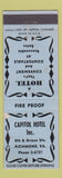 Matchbook Cover - Capitol Hotel Richmond VA WEAR