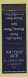 Matchbook Cover - Fort Ellice Hotel St Lazare MB