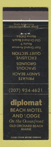 Matchbook Cover - Diplomat Beach Motel Old Orchard Beach ME