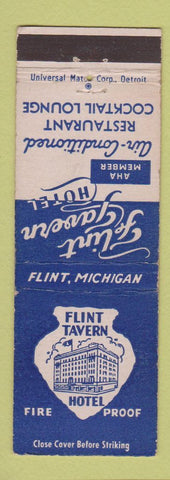Matchbook Cover - Flint Tavern Hotel Flint MI
