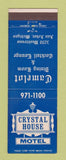 Matchbook Cover - Crystal House Motel Ann Arbor MI