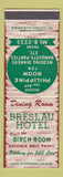 Matchbook Cover - Breslau Hotel ON