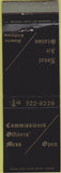 Matchbook Cover - Naval Air Station Alameda CA WEAR