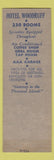 Matchbook Cover - Hotel Woodruff Watertown NY