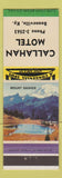 Matchbook Cover - Callahan Motel Booneville KY