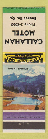 Matchbook Cover - Callahan Motel Booneville KY