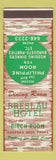 Matchbook Cover - Breslau Hotel ON