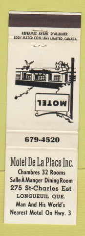 Matchbook Cover - Motel De La Place Longueuil QC