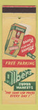 Matchbook Cover - Albert Super Markets Grocery Alberly Coffee