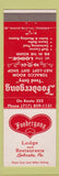 Matchbook Cover - Foodergong Lodge Restaurants Ephrata PA