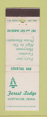 Matchbook Cover - Forest Lodge Swiftwater PA