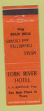 Matchbook Cover - Fork River Hotel Fork River MB