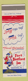 Matchbook Cover - Fort Bedford Inn Bedford PA